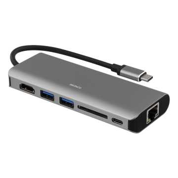 USB-C docking station, USB-C FM, HDMI FM, 2xUSB-A FM, space grey