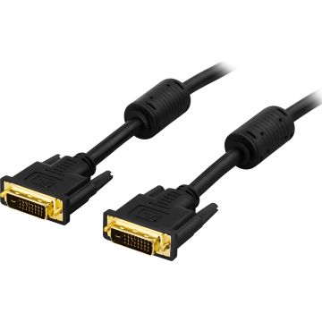 DVI monitorkabel Dual Link, DVI-D han - han, 1m